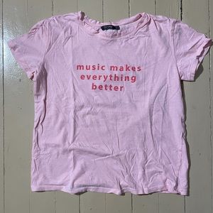 Bershka Pink T Shirt